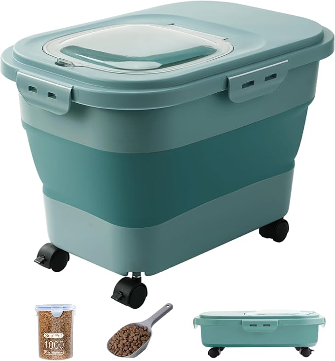 20-23 Lbs Dog Food Storage Container by DDMOMMYCOLLAPSIBLEFOODSTORAGECONTAINERFAMILY