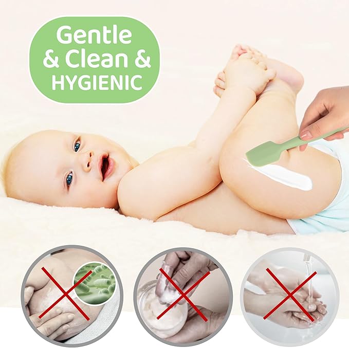 Diaper Spatula with Case, 3 Pack Baby Diaper Cream spatulas with 3 Storage Boxes - Image 3