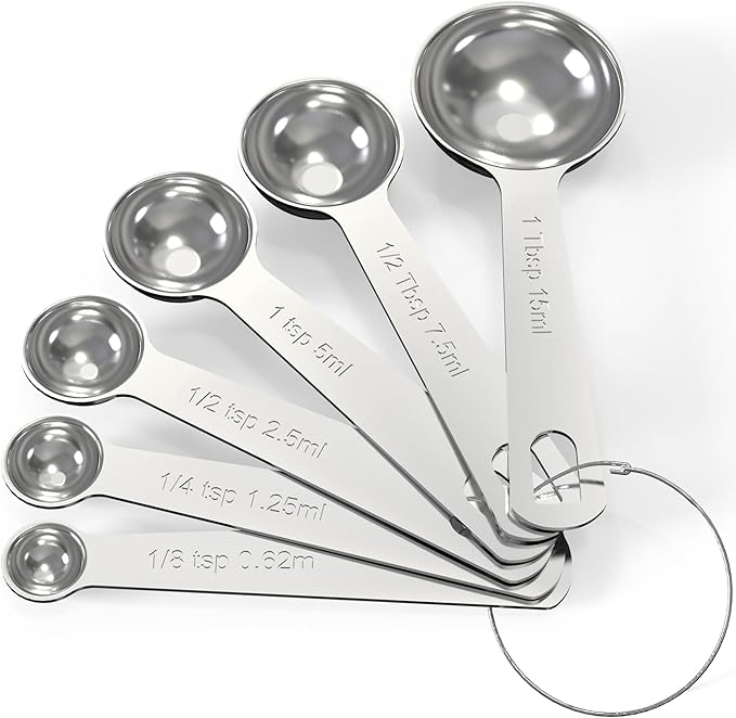TILUCK Stainless Steel Measuring Spoons Set, Coffee Scoop Spoon, Kitchen Gadgets by TILUCKBringsGoodLuck