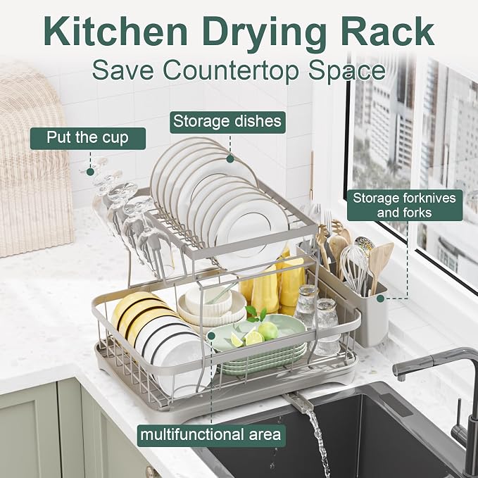 LIYI Dish Drying Rack, Large Dish Rack - Image 5