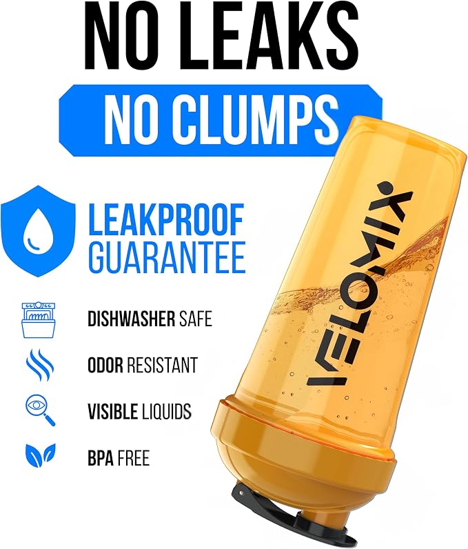VELOMIX -2 Pack- 28 oz Protein Shaker Bottles - Image 3