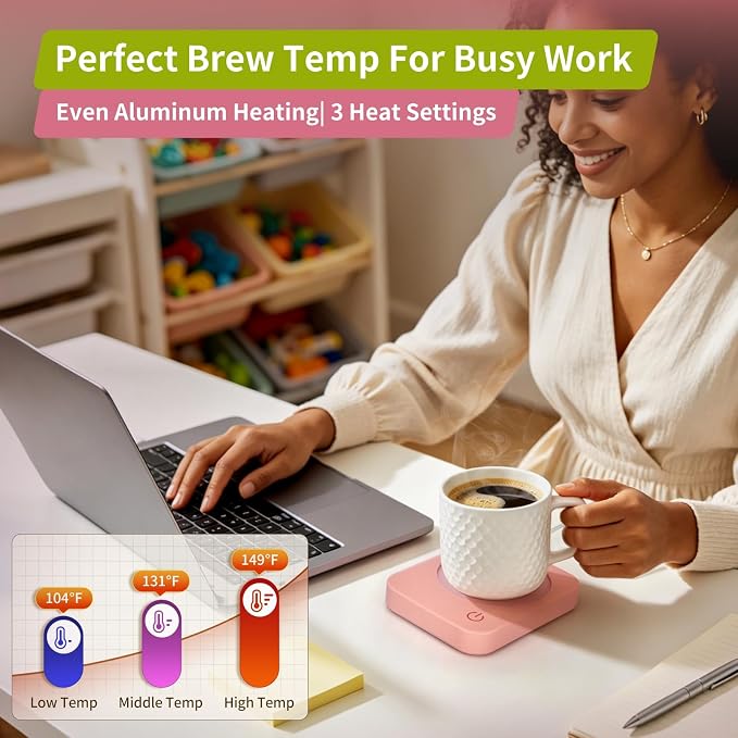 VOBAGA Coffee Mug Warmer for Desk - Image 3