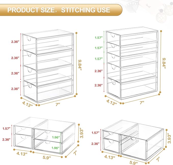 caktraie Makeup Organizer Storage - Image 2