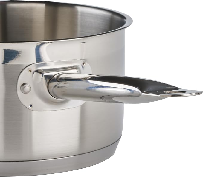 Winco Heavy-Duty Stainless Steel Sauce Pan - Image 4