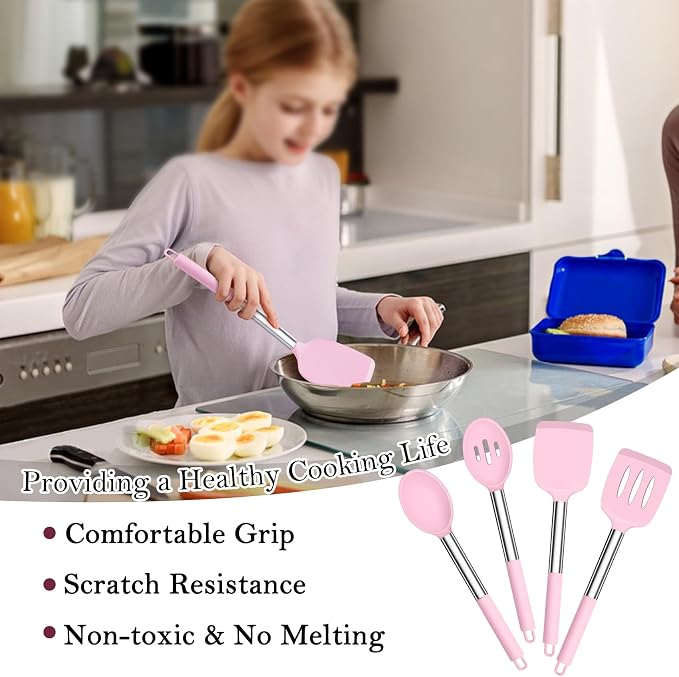 TeamFar Kitchen Utensils, for Frying Mixing Draining Turning, Healthy & - Image 5