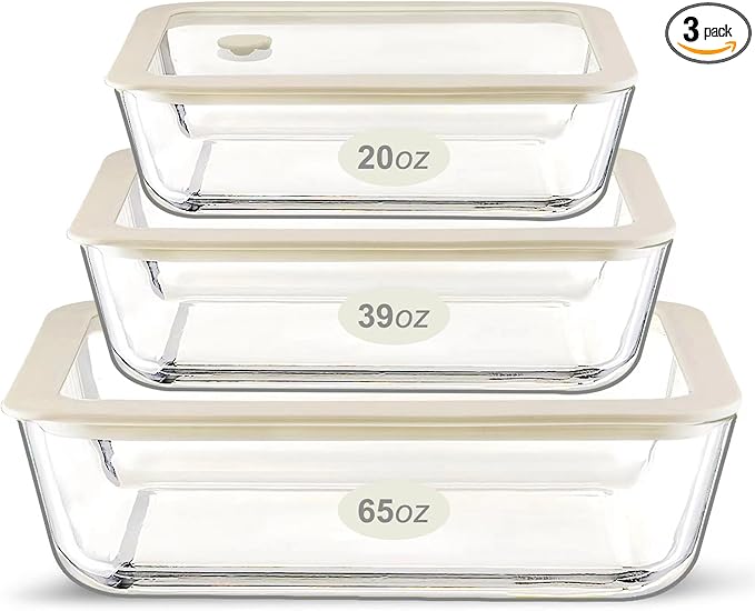 Urban Green Glass Food Container Set by LiveaLifeEasierandGreener
