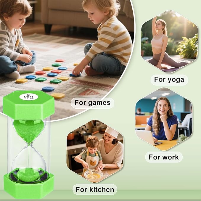 Sand Timer 15 Minute Hourglass, Unbreakabl Sand Clock 15 Min, Reloj De Arena 15 - Image 4