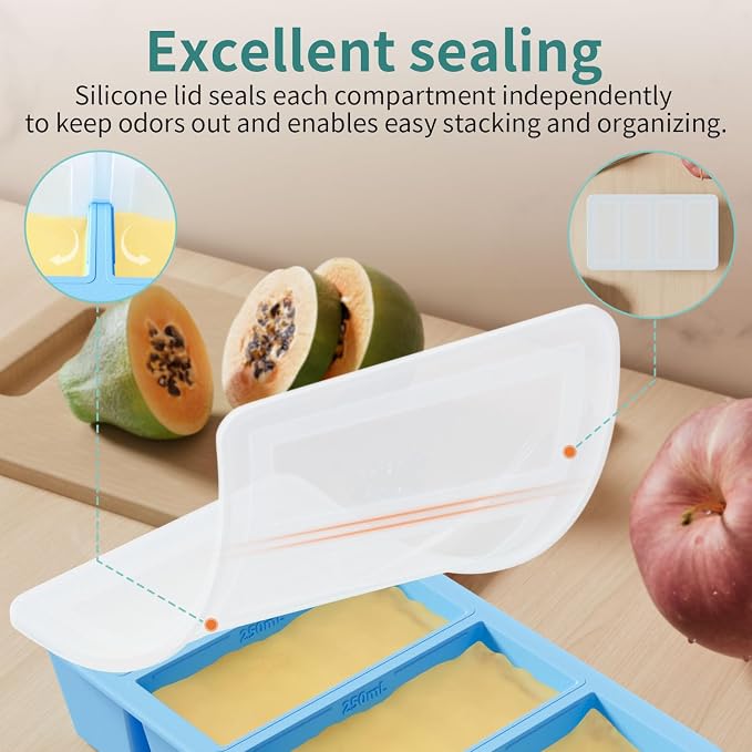 Silicone Freezer Tray for Sauce Cube: Silicone Freezing Tray for Broth Sauce - Image 5