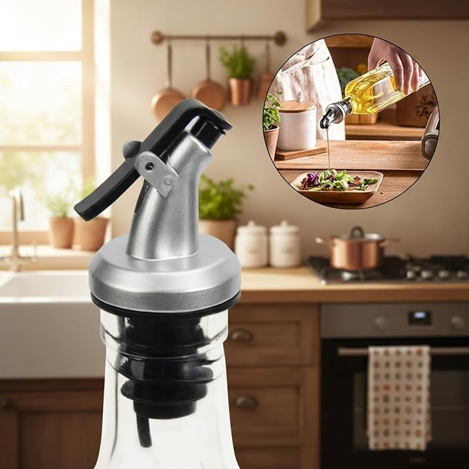 WERTIOO Olive Oil Dispenser Bottle, 1 Stainless Steel Funnel & 1 Pen and 8 Label - Image 6