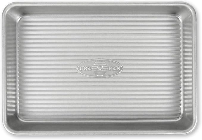 USA Pan Bakeware Mini Sheet Pan, Warp Resistant Nonstick Baking Pan, Aluminized by USAPan
