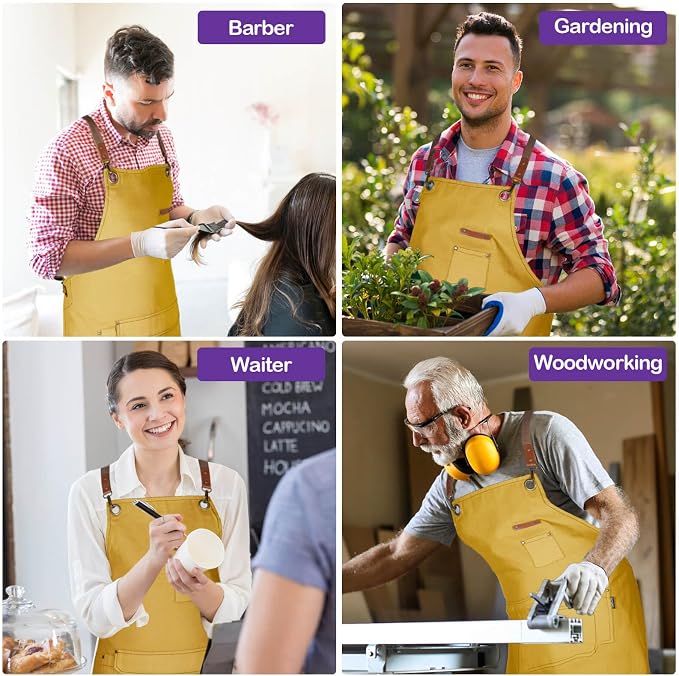 Genixart Chef Apron for Men Women - Image 7