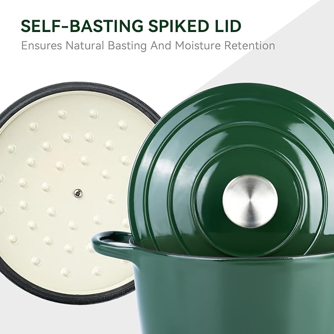 Miereirl 6 Quart Enameled Dutch Oven Pot - Image 8