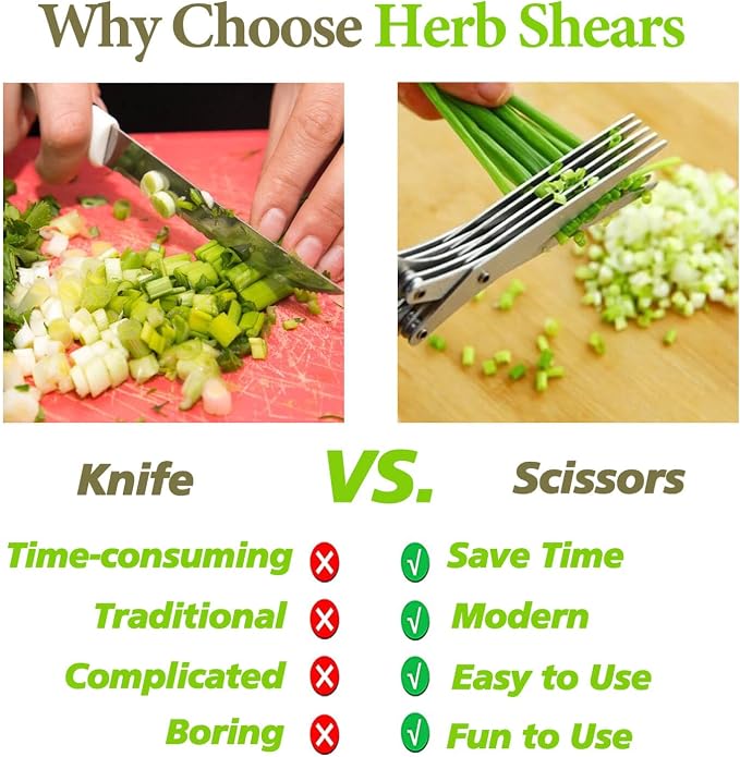2026 Upgraded Herb Scissors, Effortless Herb Shears Cutter Tool - Image 4