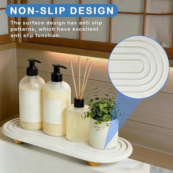 Instant Dry Sink Tray, Anti-Slip Stone Sink Caddy, Durable Kitchen Sink - Image 7
