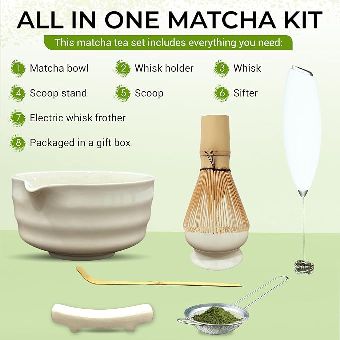 Matcha Whisk Set with Matcha Bowl - Image 2