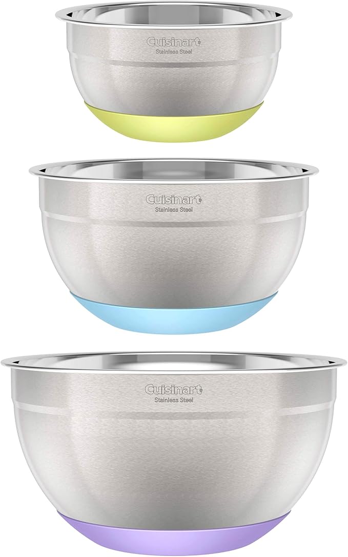 3-Piece Stainless Steel Mixing Bowls by Cuisinart