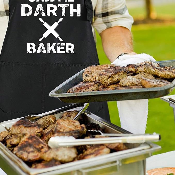 Rosoz Funny BBQ Black Chef Aprons - Image 7