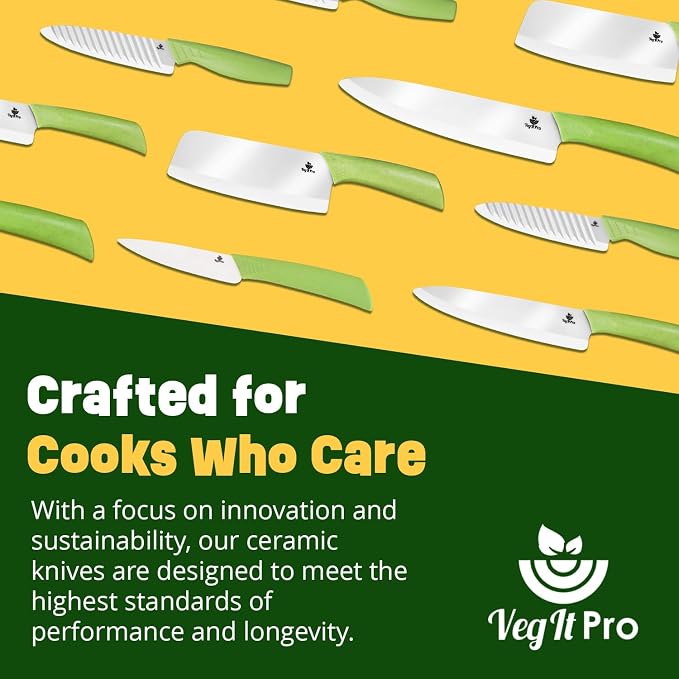 Durable Ceramic Knife for Chopping Vegetables & Fruits, 8” Non-Reactive and - Image 6