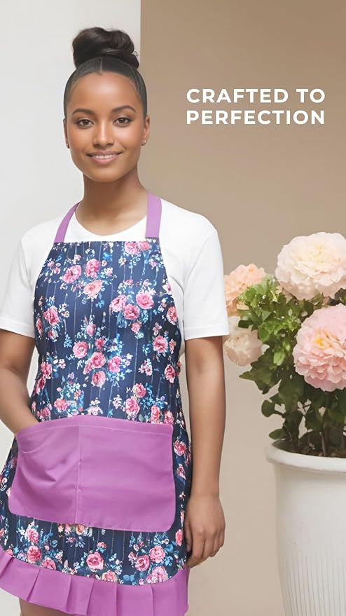 Vintage Floral Apron for Women - Image 7