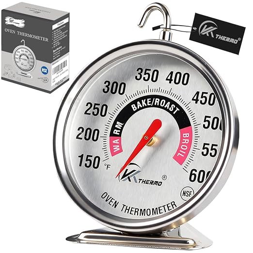 Oven Thermometer 150-600°F Pro Accurate Oven Temperature Gauge by CloudHand