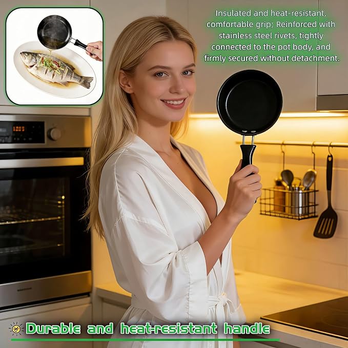 4.7 Inch Mini Skillet, Non-Stick Egg Pan - Image 6