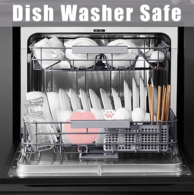 Meow&Woof Cat Food Can Lid and Spoon, BPA Free Silicone Cover - Image 6