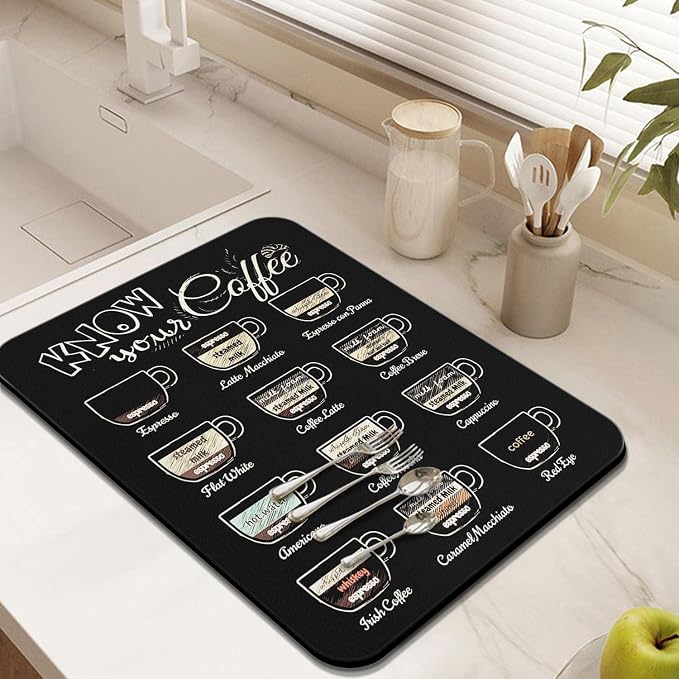 Super Absorbent Anti-Slip Silicone Dish Drying Mats - Image 4