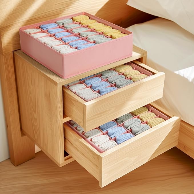 Joyoldelf Sock Organizer Drawer Organizer - Image 5