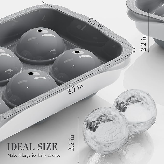 Round Ice Cube Mold with Lid - Image 3