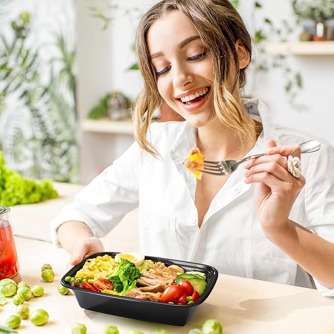 Meal Prep Containers 24oz-100 Pack Reusable Food Storage Containers - Image 2