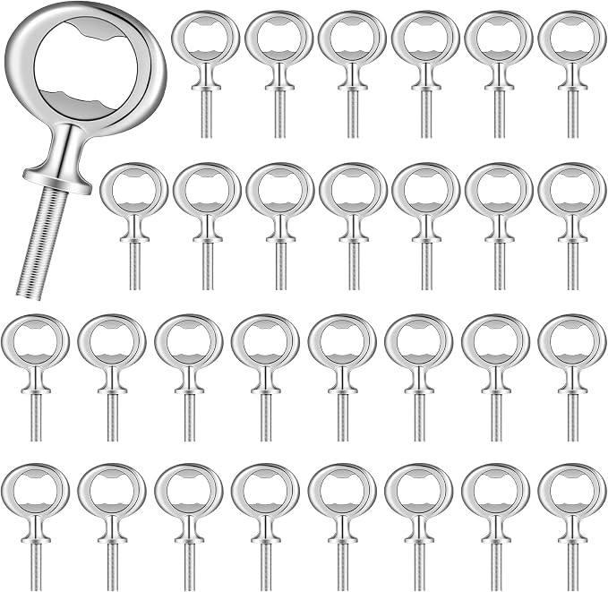 Cunhill 30 Pcs Metal Bottle Opener Blank Bulk Bottle Opener Inserts Parts by Cunhill