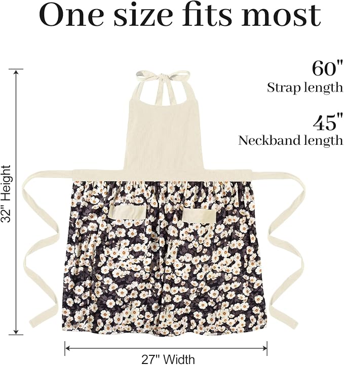 Cute Floral Aprons for Women - Image 6