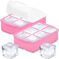 KitchFort Large Silicone Ice Cube Tray, Easy Release 2" Big Ice Cubes by KitchFort