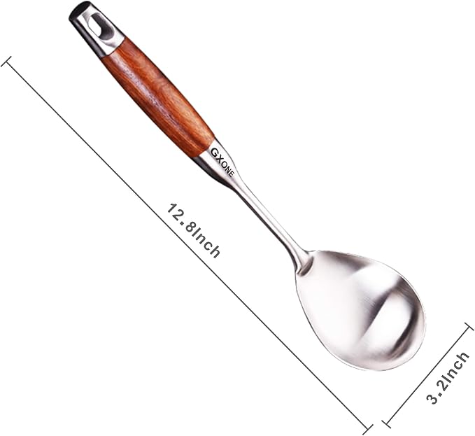 Large Serving Spoons, 304 Stainless Steel Cooking Spoon - Image 2