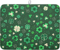 Happy St. Patrick's Day Dish Drying Mat by Kawani