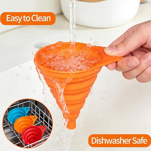4-Pack Kitchen Funnel Set, Small and Large, Upgraded Kitchen Gadgets - Image 6