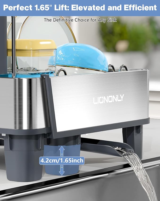 Dish Drying Rack, 304 Stainless Steel Expandable Dish Rack - Image 7