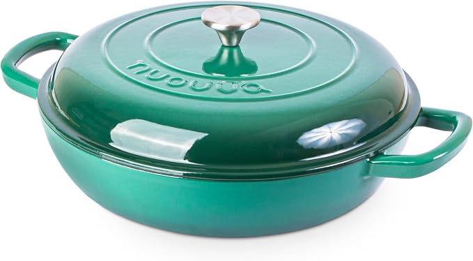 Shallow Cast Iron Casserole by Nuovva