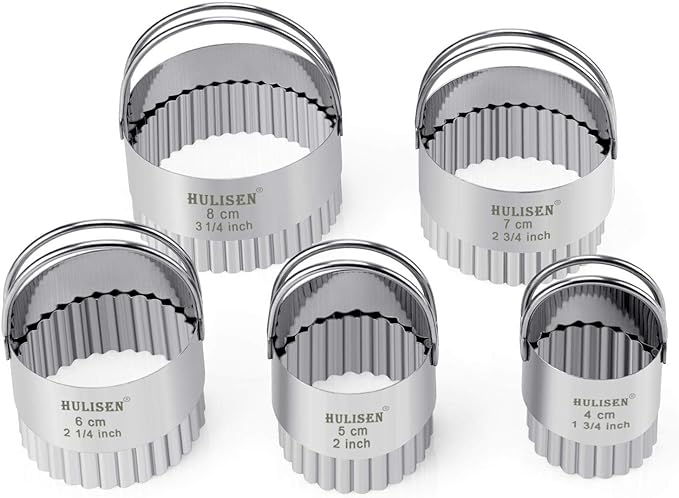 HULISEN Biscuit Cutter Set, Stainless Steel Round Biscuit Cutters - Image 5