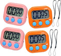2 Pack Small Digital Kitchen Timer Magnetic Back and On/Off, Classroom Timers by Soseelnee