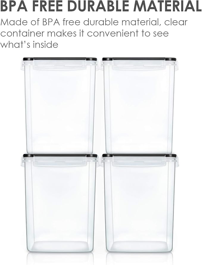 Vtopmart 4 PCS Large Food Storage Containers 5.2L / 175oz, 4 Pieces BPA Free - Image 3