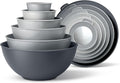 COOK WITH COLOR Mixing Bowls Set with TPR Lids by CookwithColor