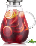 Glass Pitcher, 86oz Glass Water Pitcher by Potdoctor