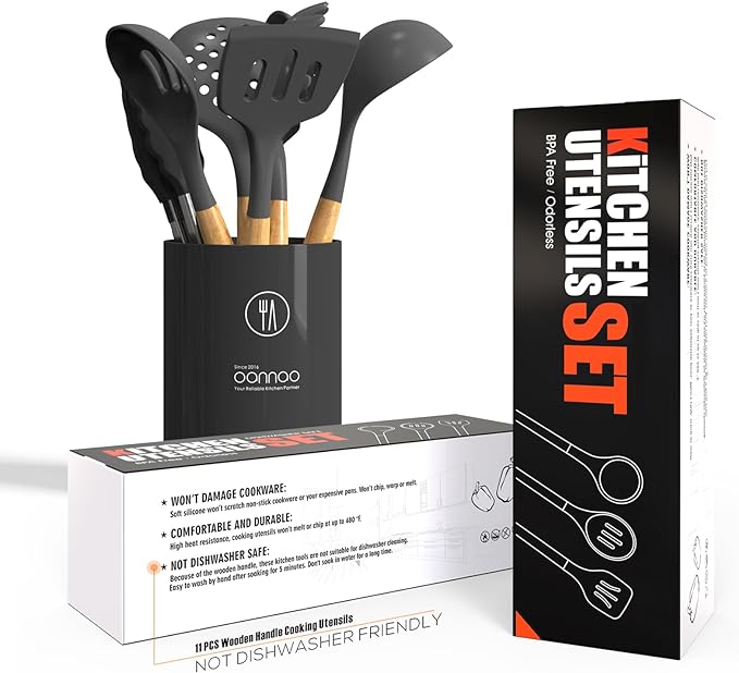oannao Silicone Cooking Utensils Kitchen Utensil Set - Image 5