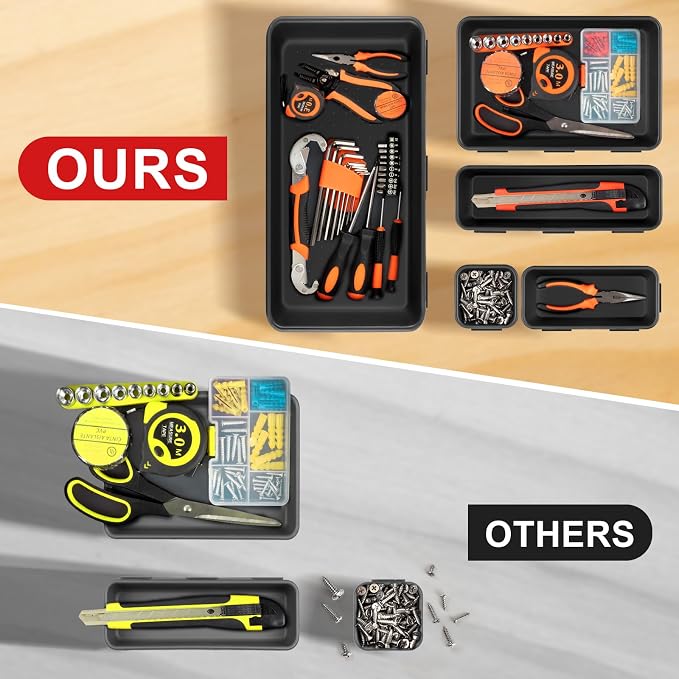 Takytao【48Pcs】【5 Size】Tool Box Organizer, Drawer Tool Organizer Tray Divider Set - Image 3