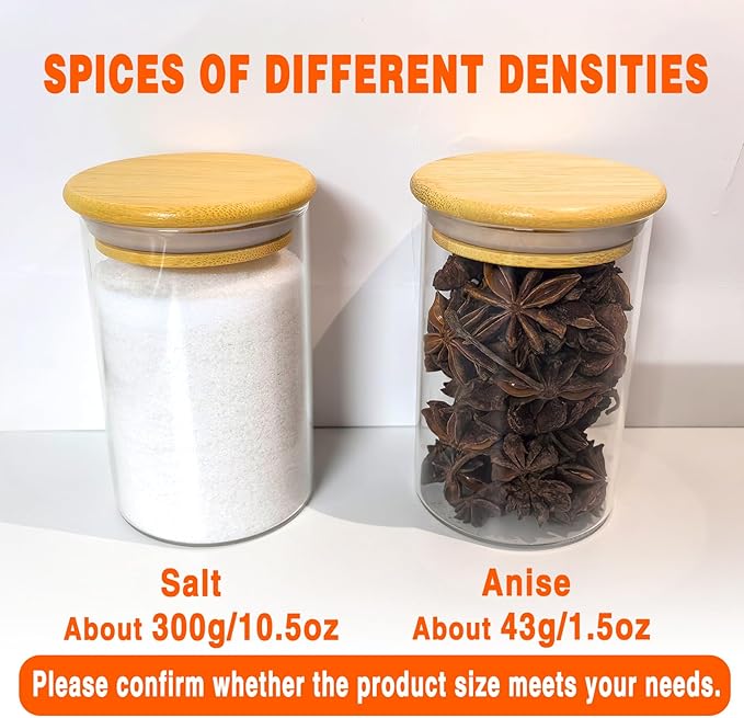 GPOVVIMX 12 Pcs Glass Spice Jars - Image 7