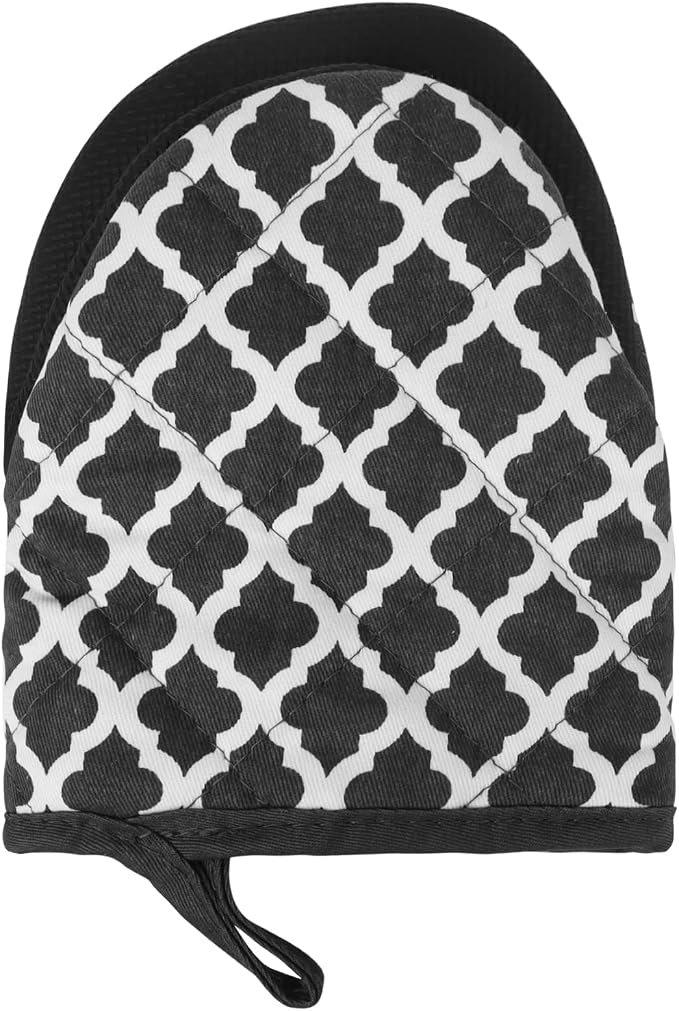 Short Oven Mitts, Heat Resistant 500°F, Silicone Grip Kitchen Gloves, Non-Slip - Image 6