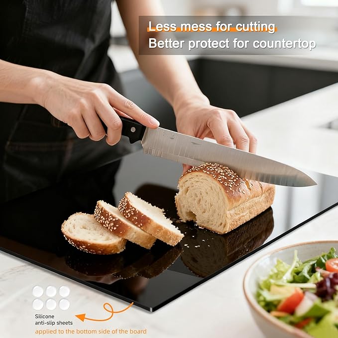 Black Cutting Boards for Kitchen, Acrylic Cutting Board - Image 2