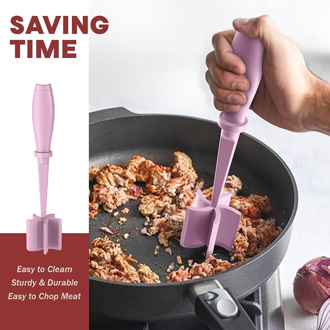Meat Chopper, Hamburger Grinder, Premium Heat Resistant Smasher - Image 4