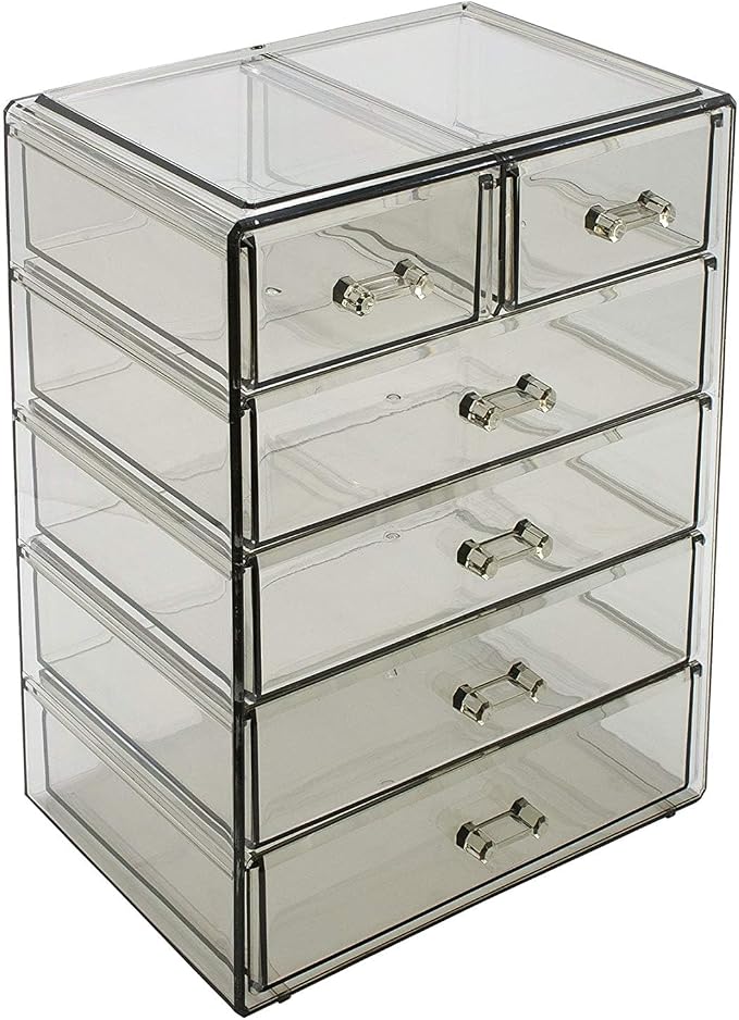 Sorbus Acrylic Makeup Organizer Set, 6-Drawer Vanity & Countertop Cosmetic - Image 7